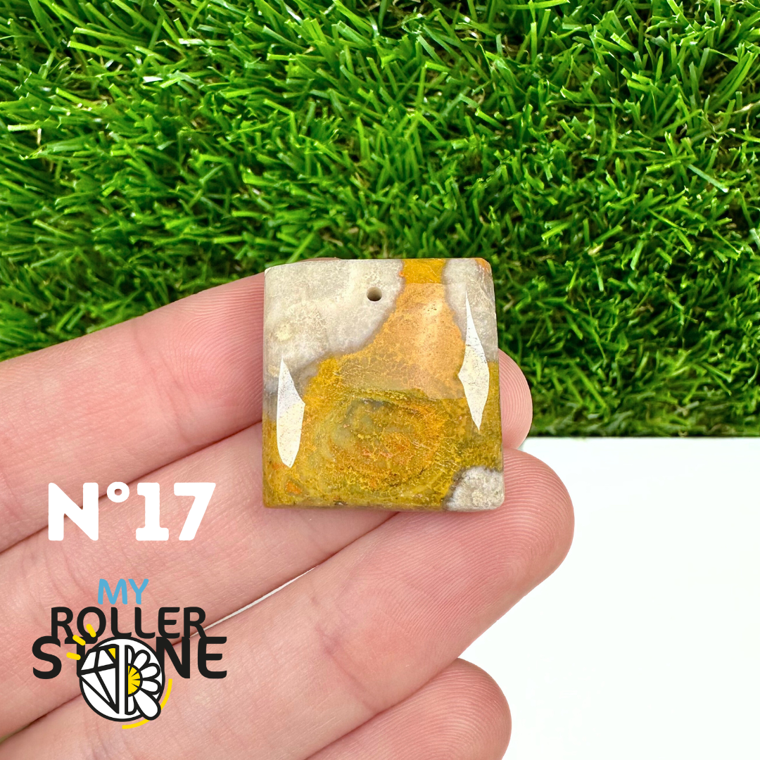 Pendentif Jaspe Bumblebee Néo 5A Percé