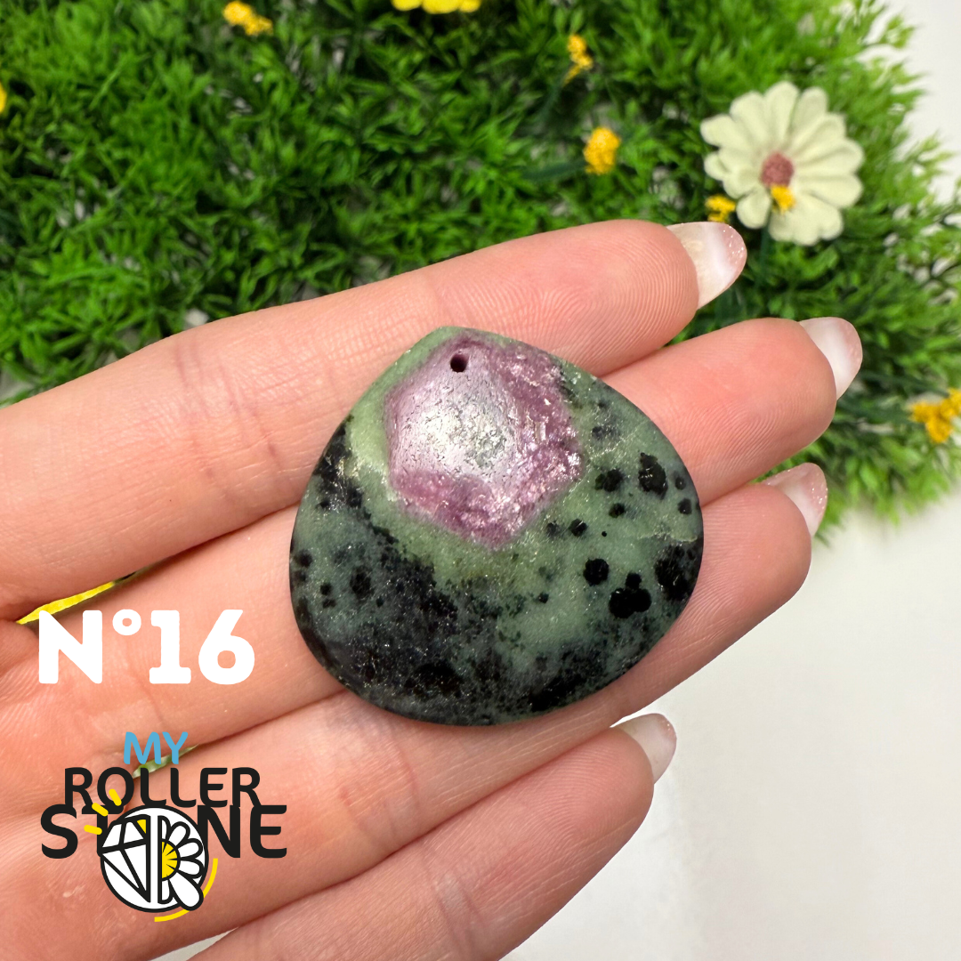 Pendentif Ruby Zoïsite 5A percé