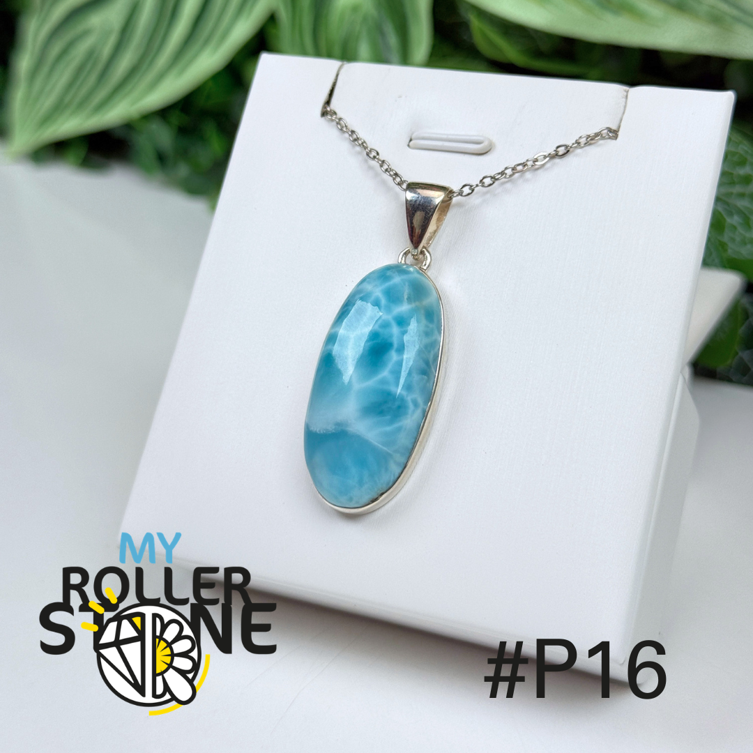 Pendentif argent larimar #IP16