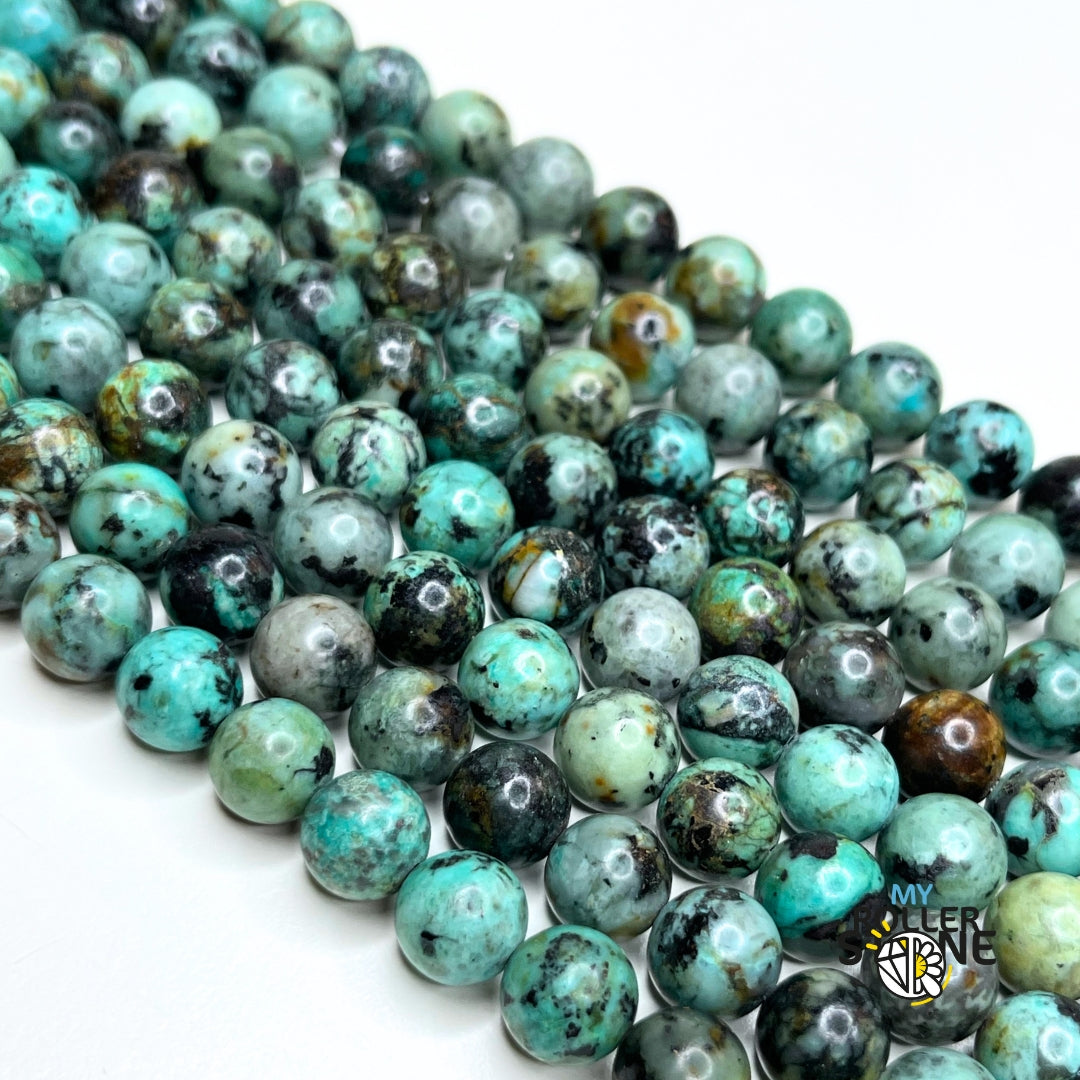 Perles Turquoise Africaine Bleue