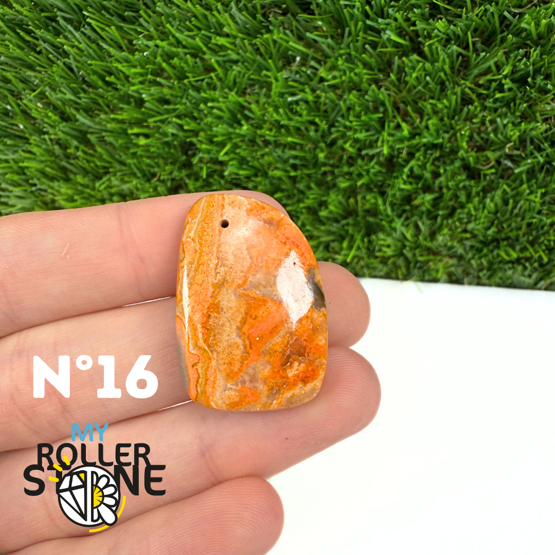 Pendentif Jaspe Bumblebee 5A Percé 5A