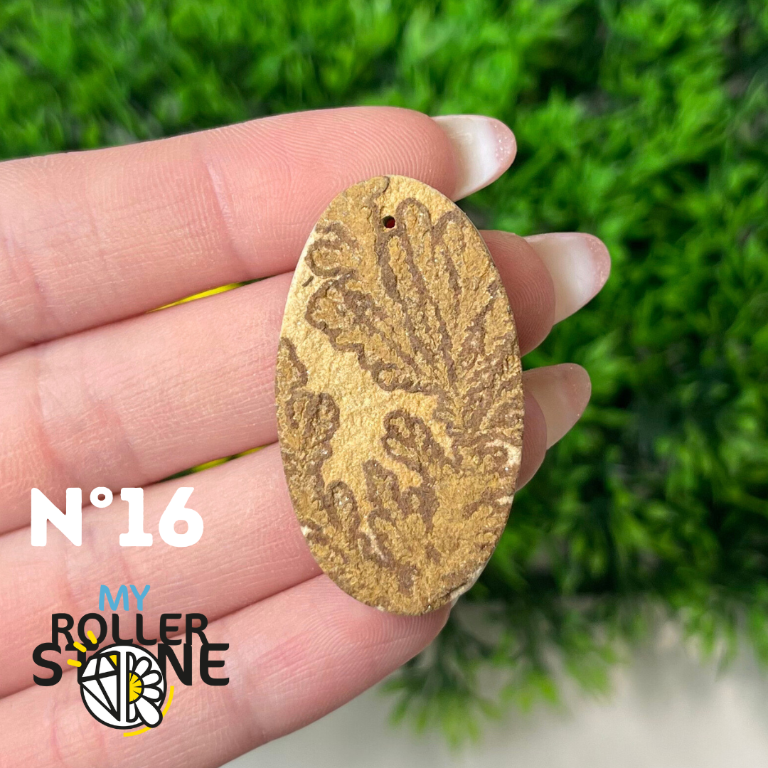 Pendentif Fossil dentritique 5A percé
