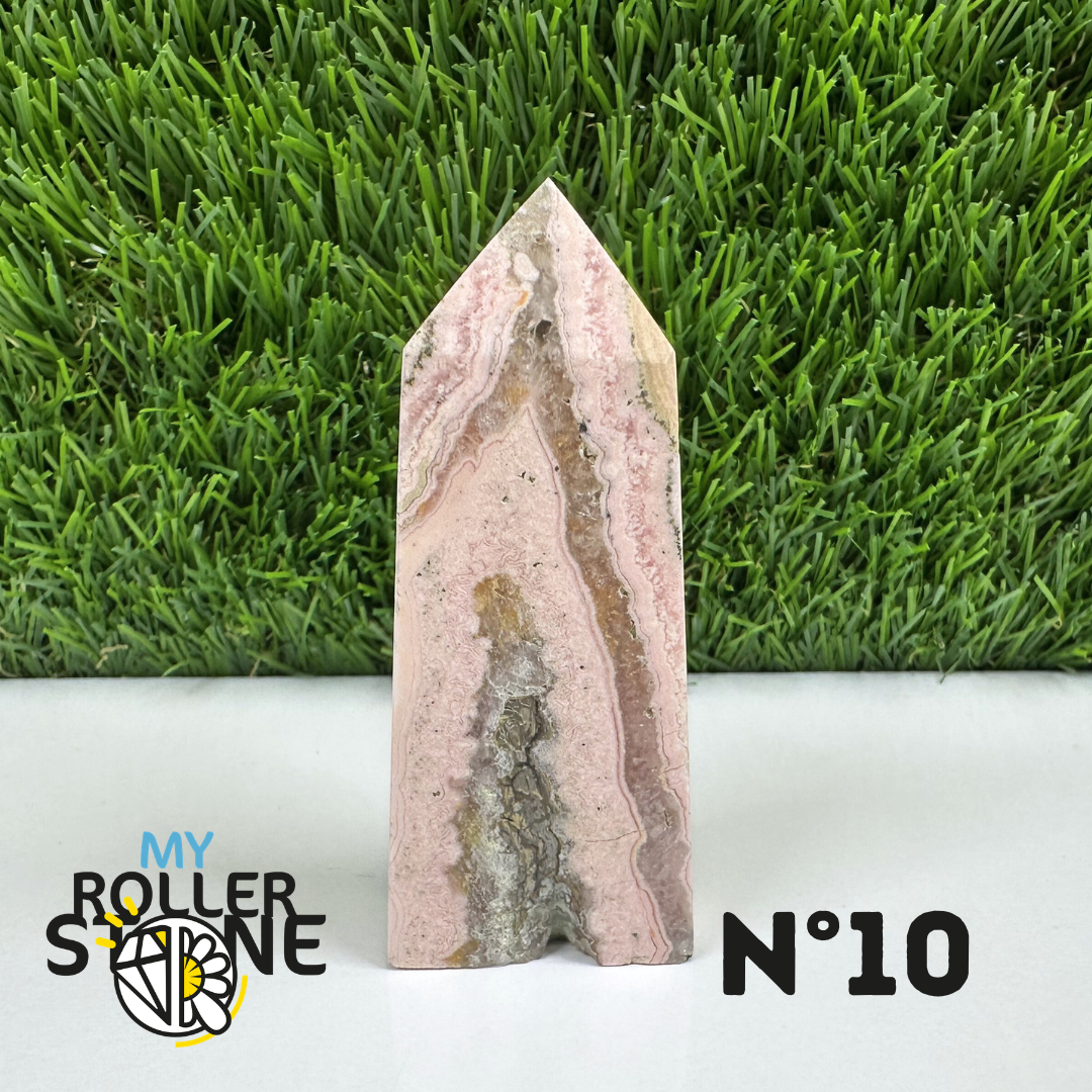 Pointes Pierre Rectangulaire Rhodochrosite