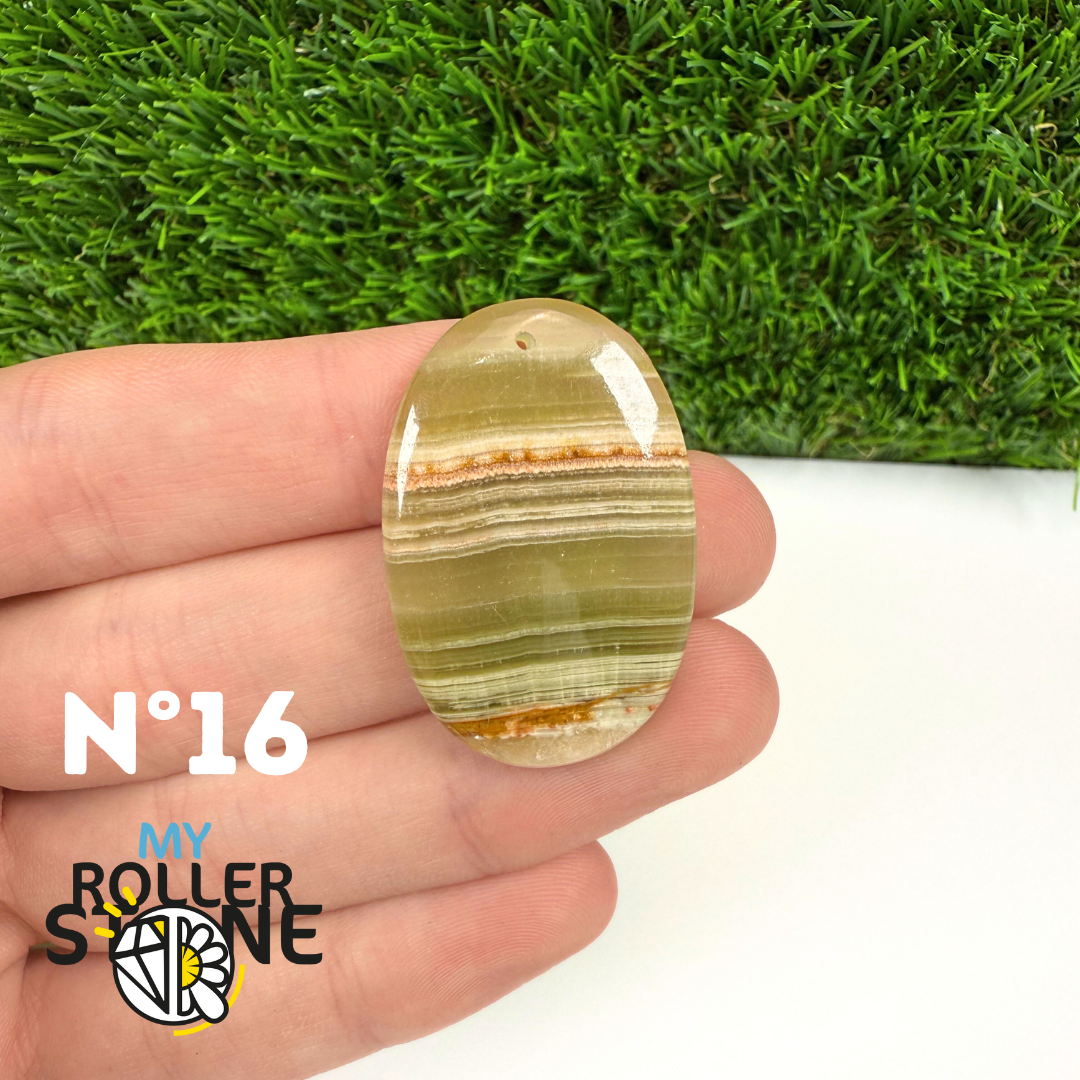 Pendentif Calcite Verte 5A Percé