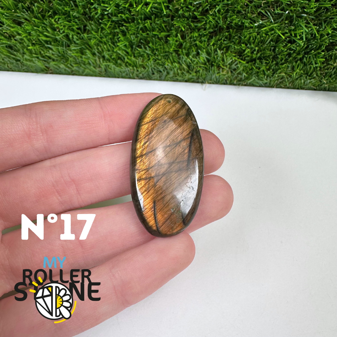 Pendentif Percé Labradorite Multi Fire 5A