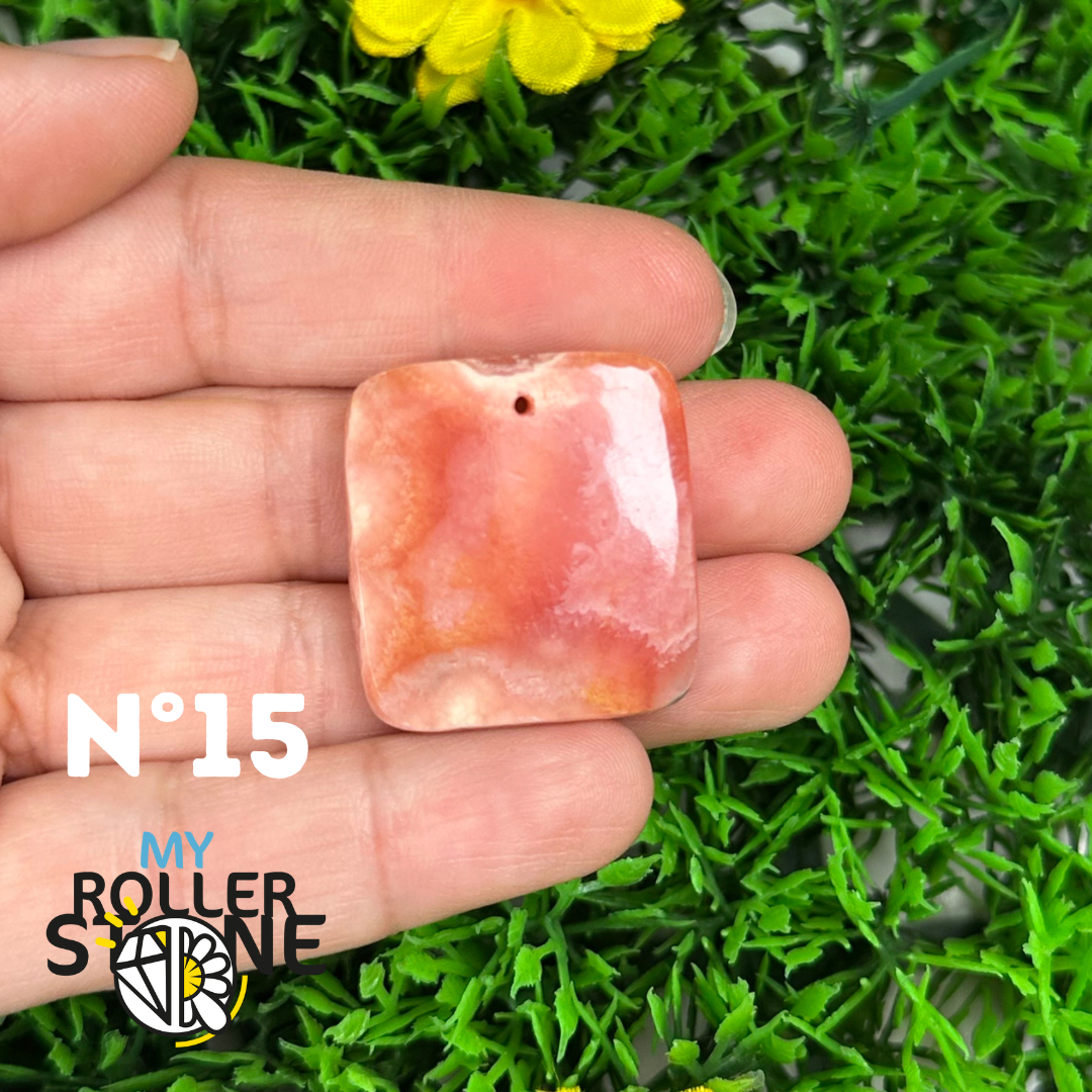 Pendentif Percé Rhodochrosite