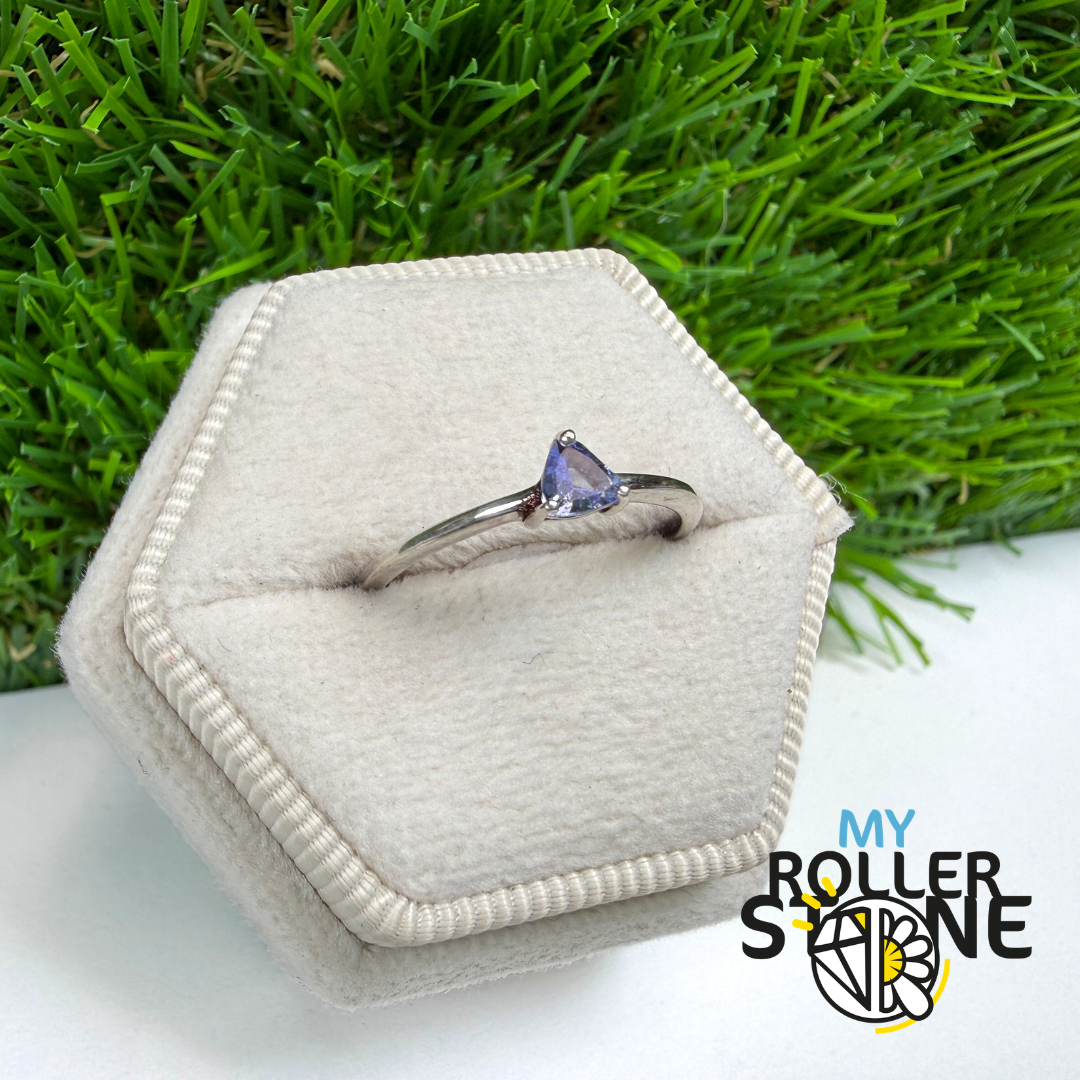 Bague Argent Tanzanite Trillon Argent 925