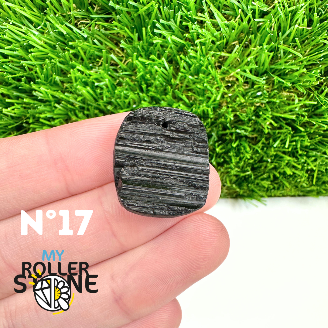 Pendentif Perce Tourmaline Noire 5A