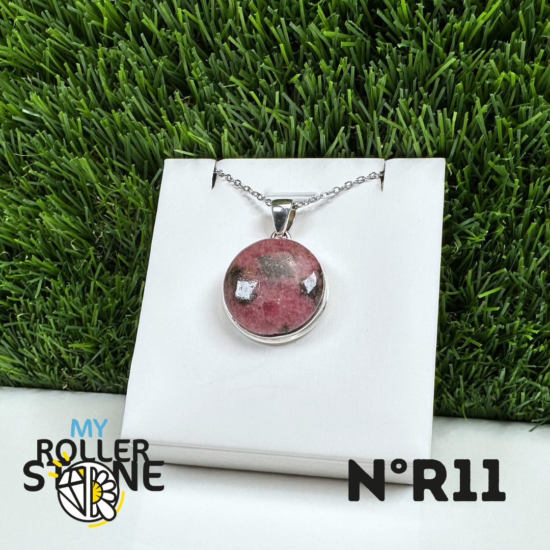 Pendentif Argent Rhodonite Australienne #11