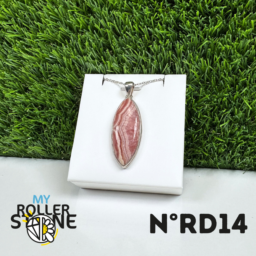 Pendentif Argent Rhodochrosite #14