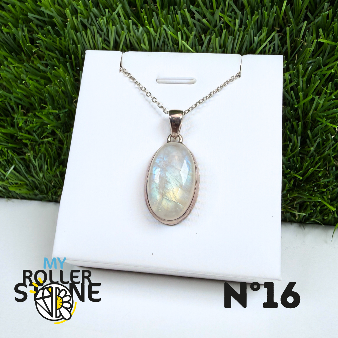 Pendentif Pierre de Lune Argent #16