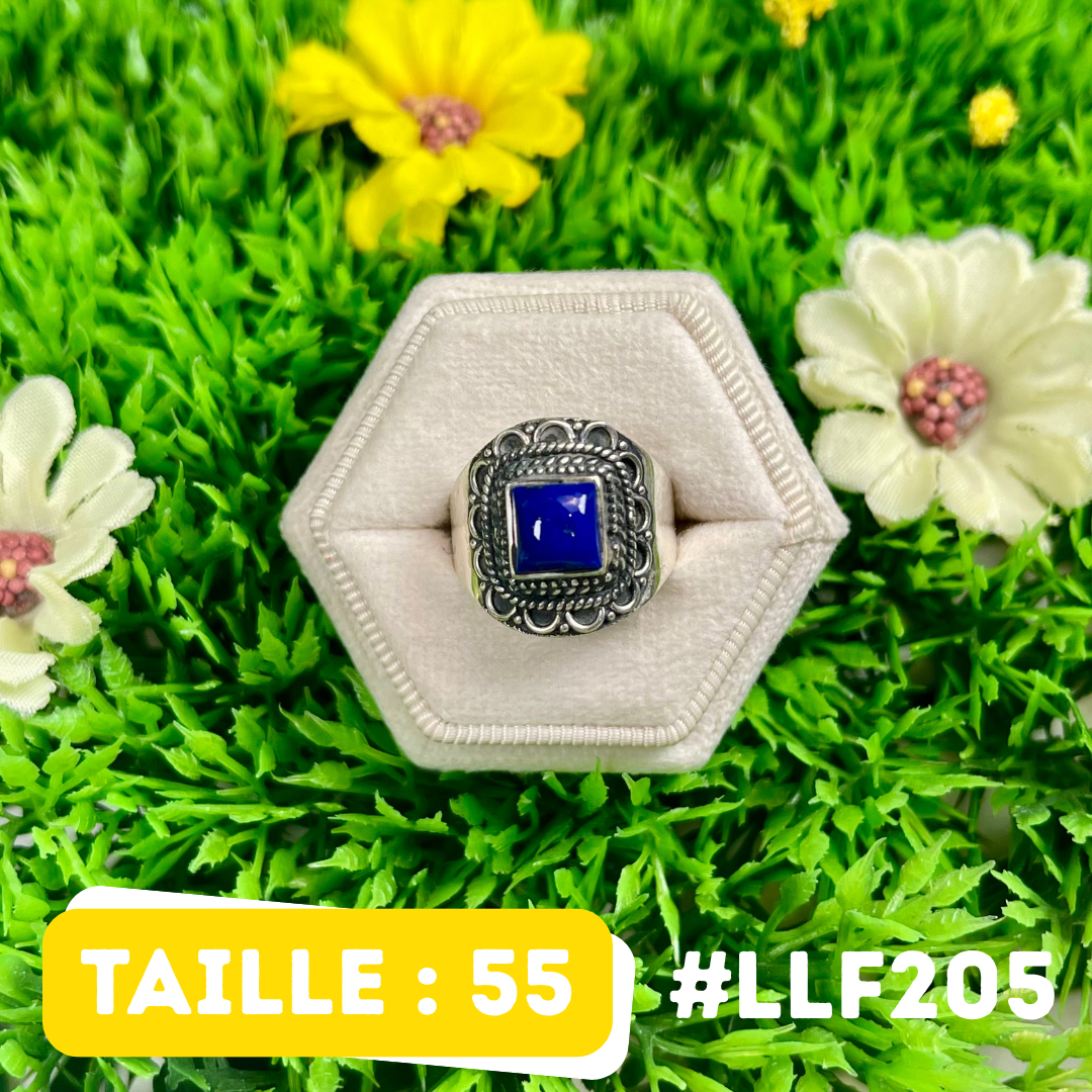 Bague Argent 925 Lapis Lazuli #LLF205