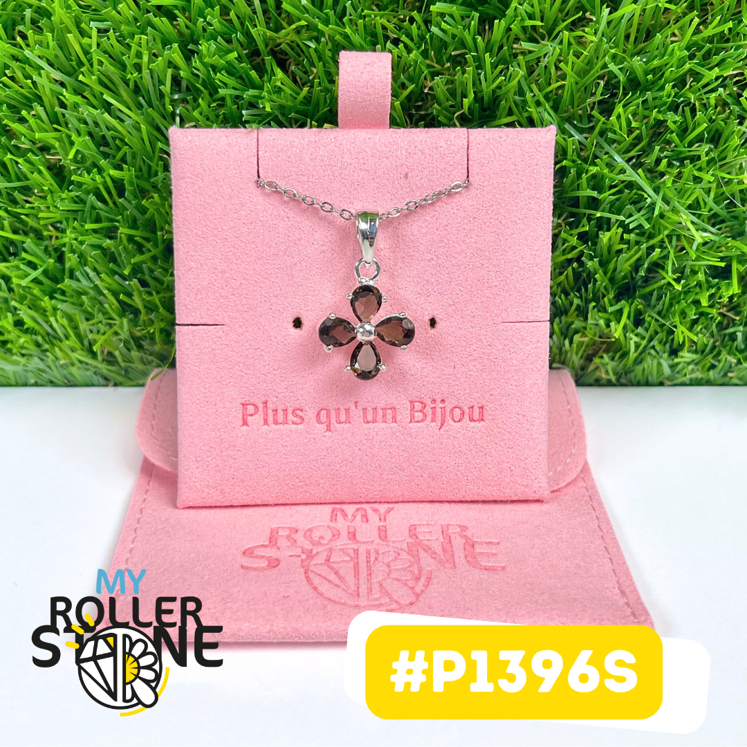 Pendentif Argent 925 Quartz fumé #P1396S