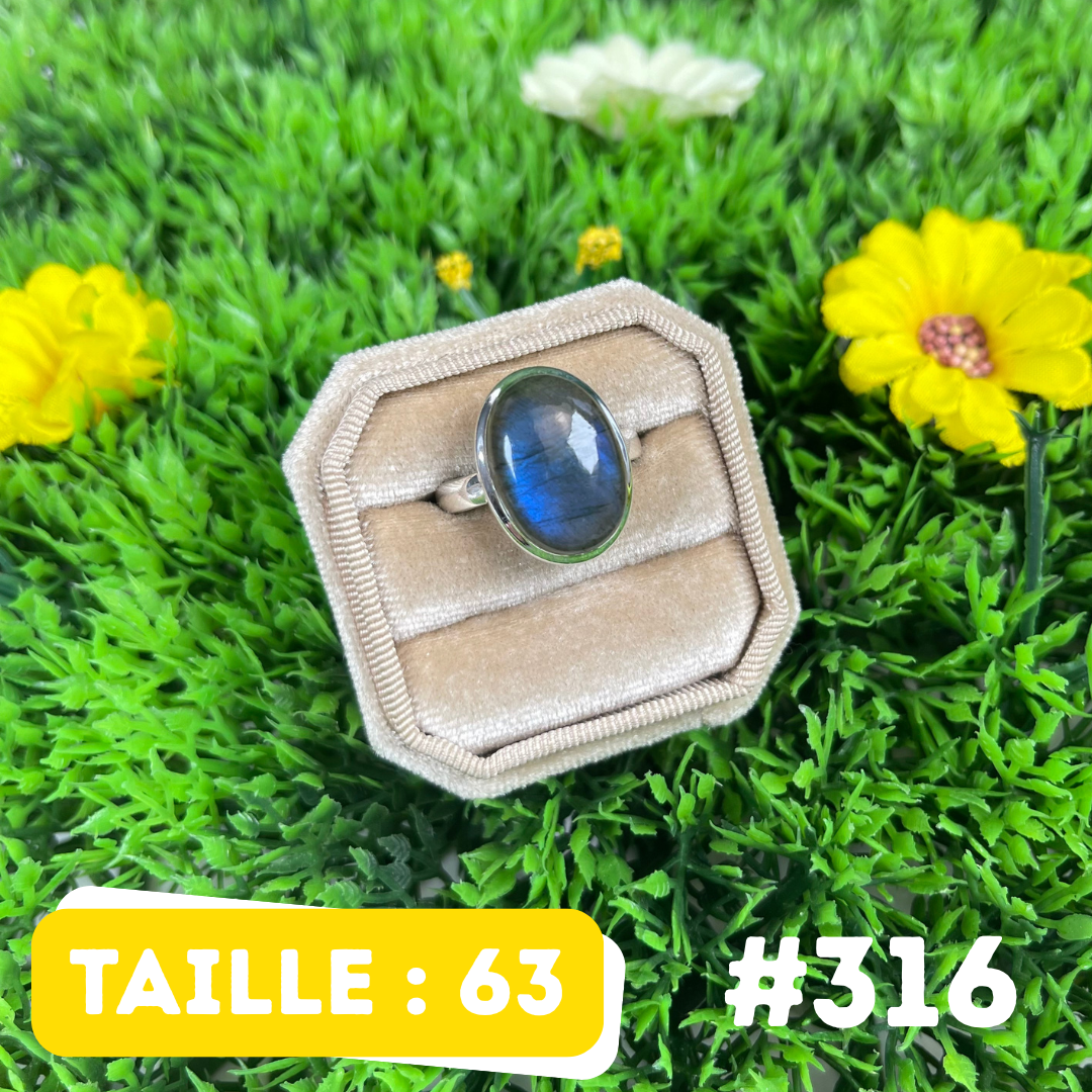 Bague Labradorite Bluefire #316