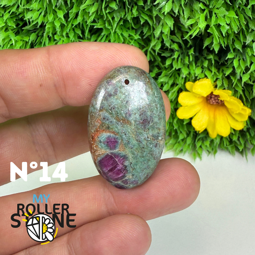 Pendentif percé Ruby Fushiste 5A