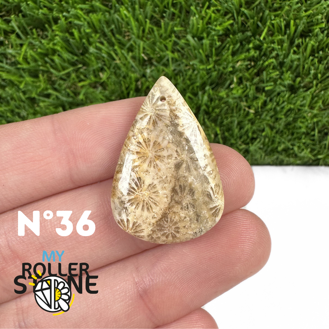 Pendentif Chrysanthème Forme Libre 5A