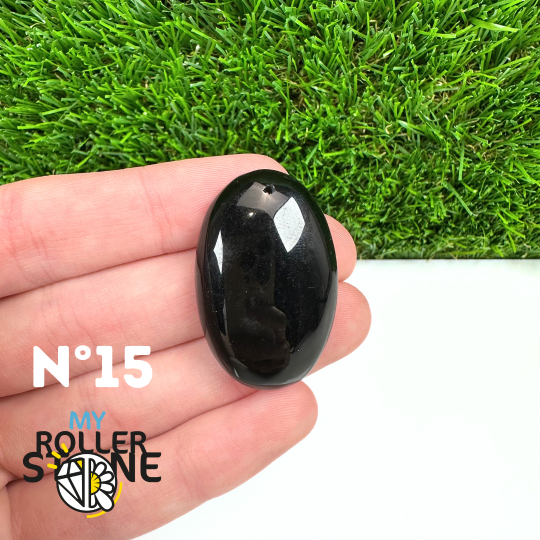 Pendentif Percé Tourmaline Noire