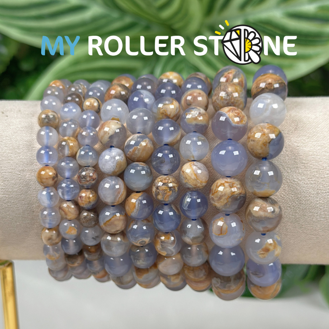 Bracelet en Calcédoine de République dominicaine