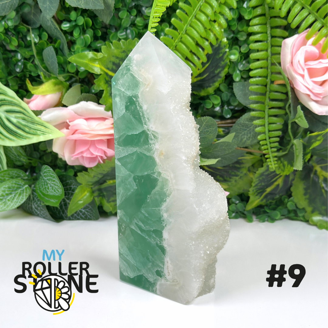 Pointe brute de Fluorite verte