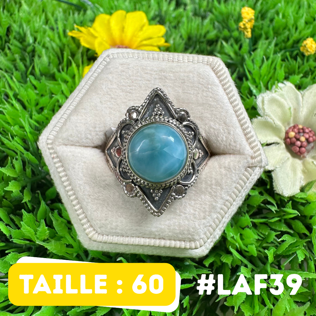 Bague Argent 925 Larimar #LAF39