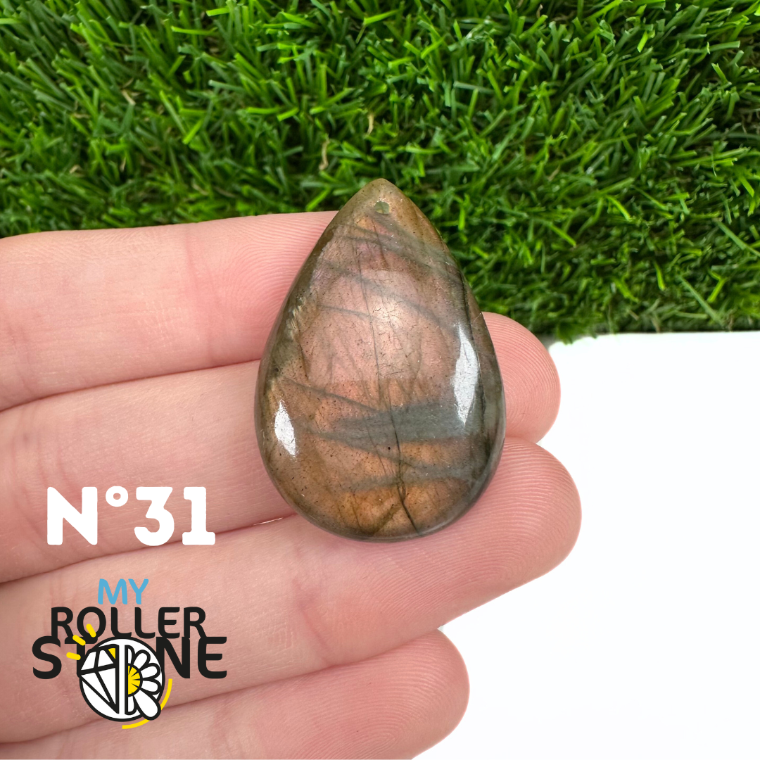 Pendentifs Labradorite Violette forme Libre 5A