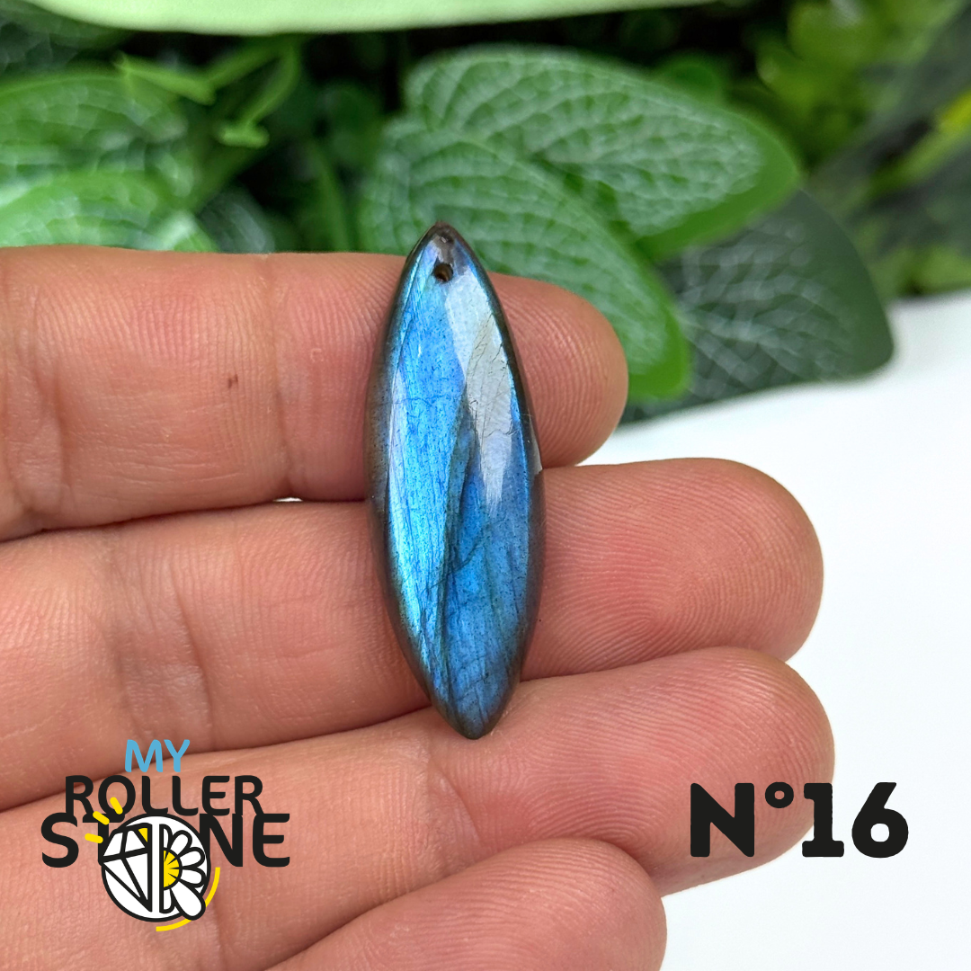 Pendentif Labradorite Blue fire percé 7A