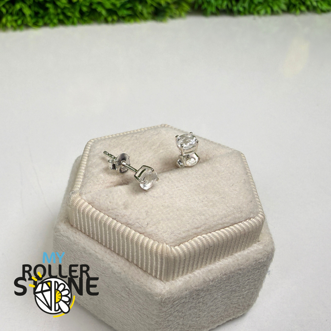 Boucles d’Oreilles Puce Pétalite Facettée Argent 925 – SBC104-PTF