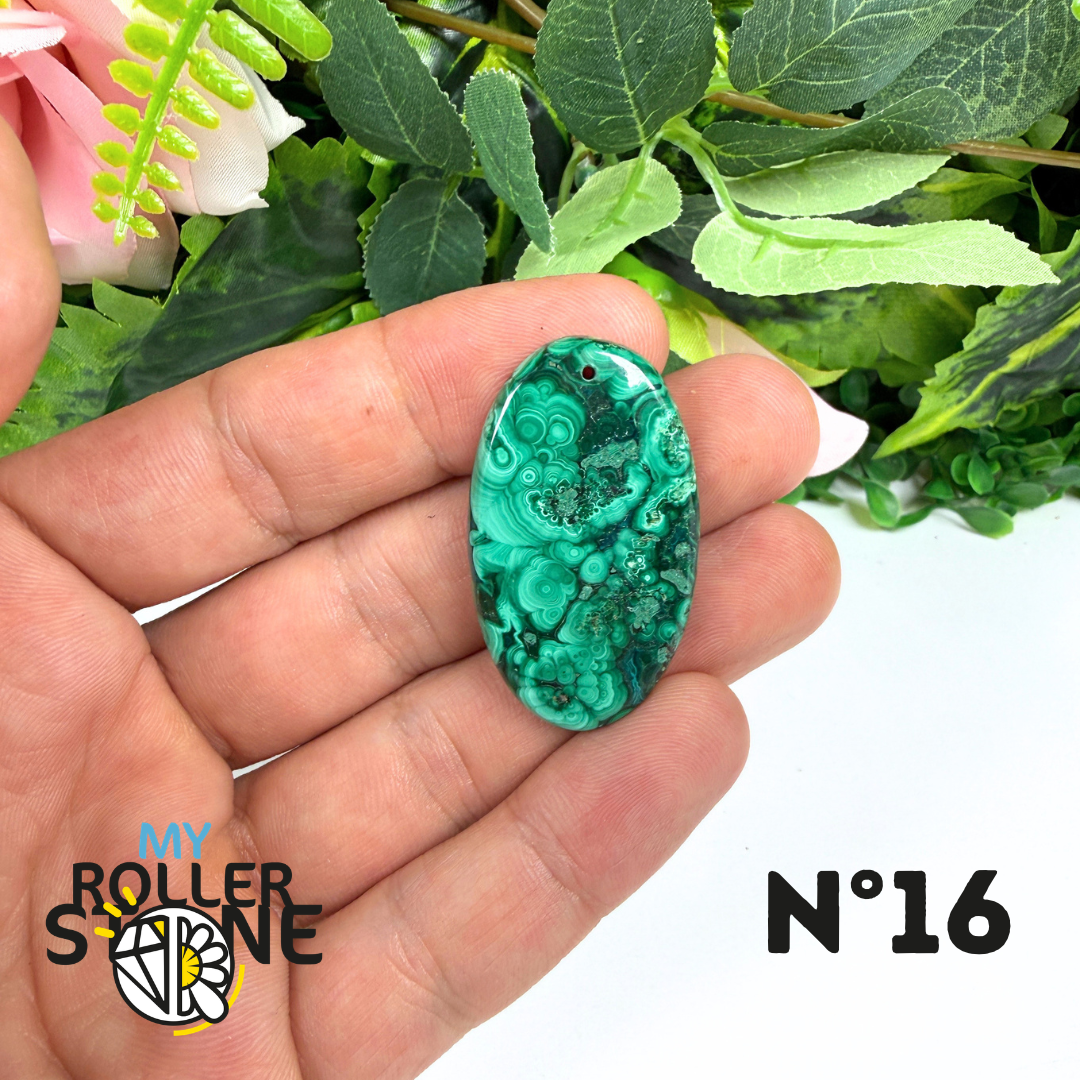 Pendentif Malachite Percé 5A