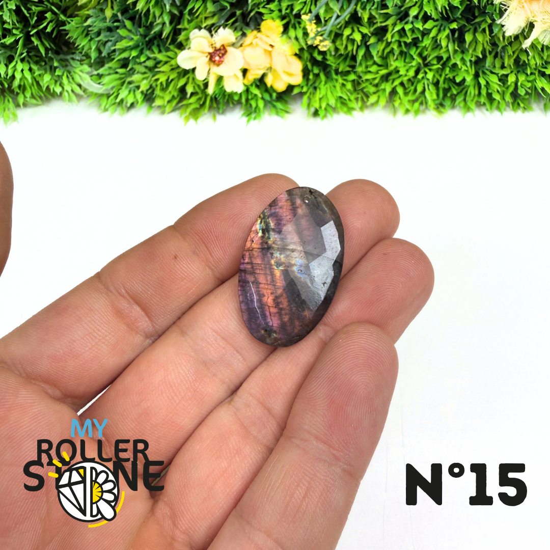 Pendentif Percé Spectrolite Violette