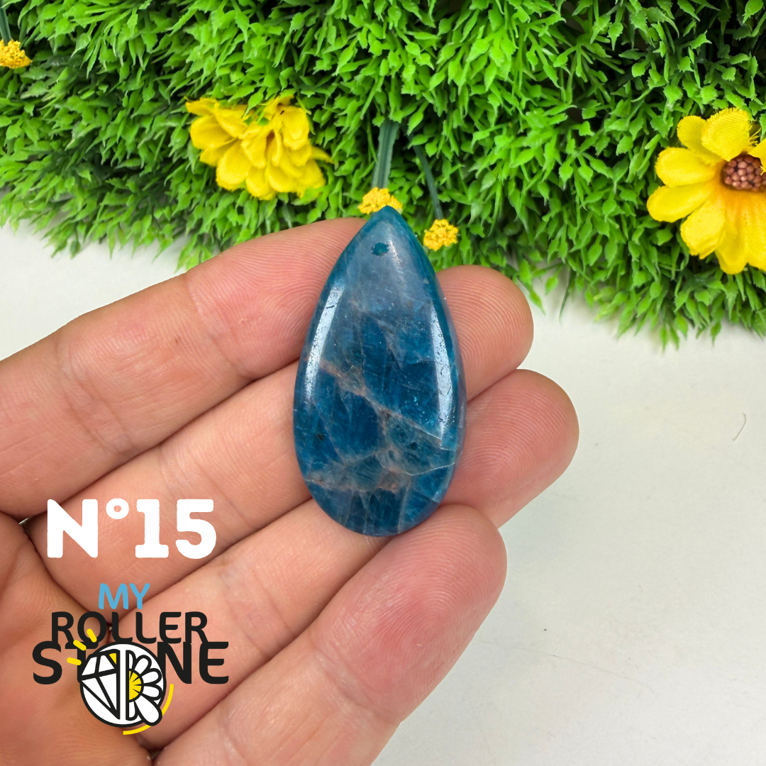 Pendentif Apatite bleue 3A