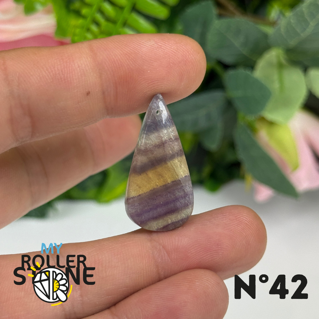 Pendentif percé Fluorite 5A