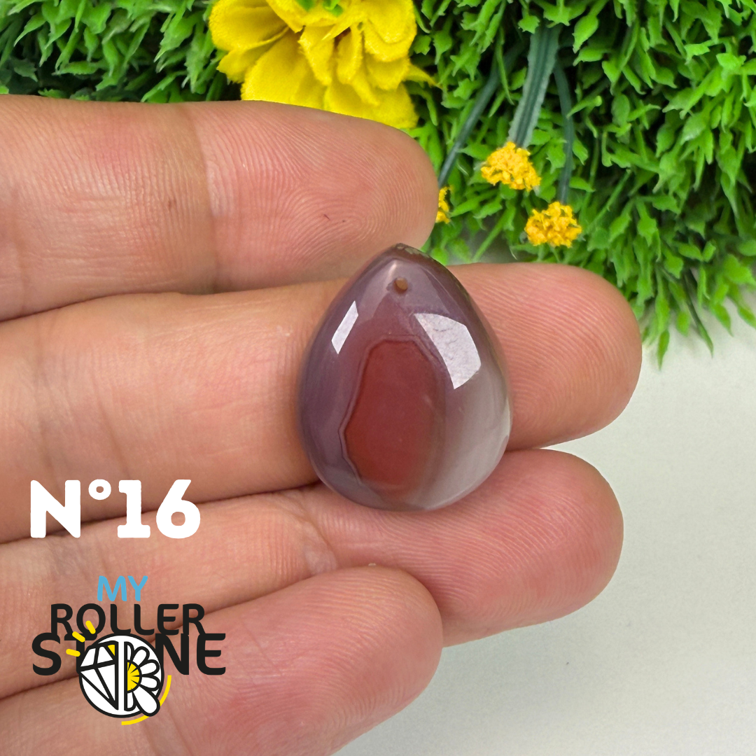Pendentif percé Agate du Botswana 5A