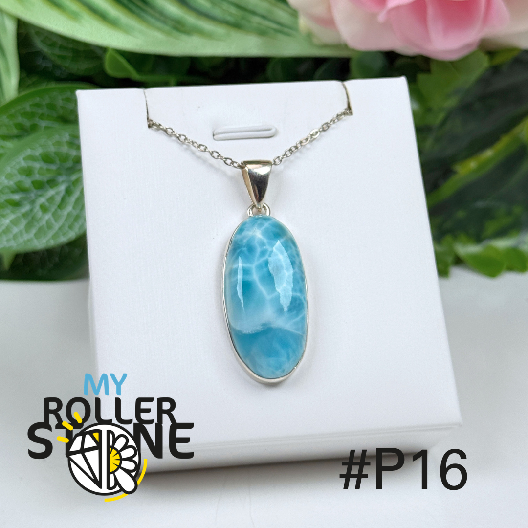 Pendentif argent larimar #IP16