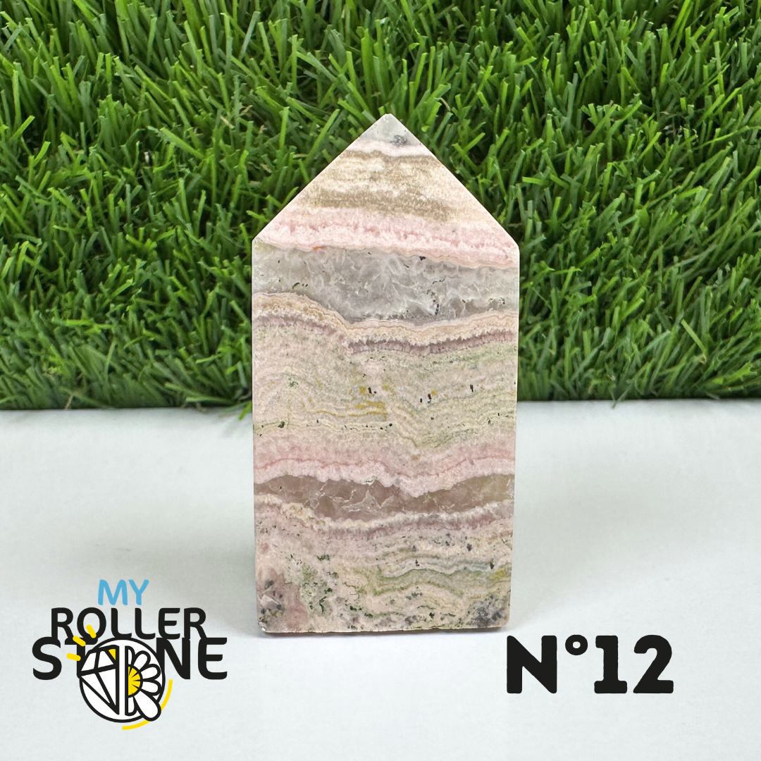 Pointes Pierre Rectangulaire Rhodochrosite