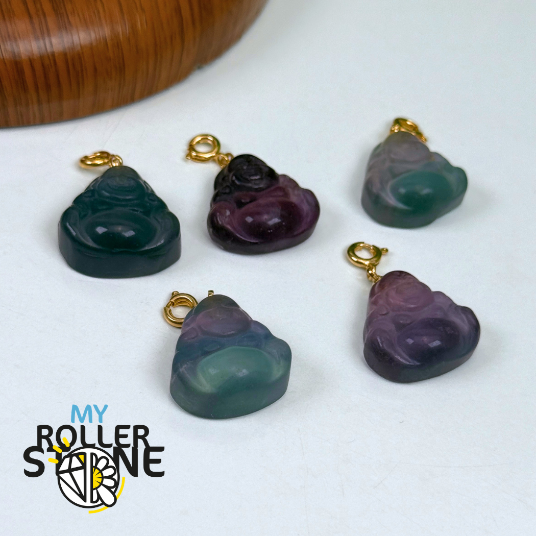 Pendentif bouddha fluorite