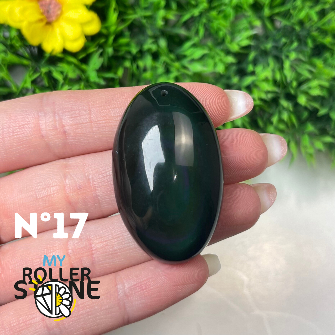 Pendentif Obsidienne Arc-en-Ciel 5A (Oeil céleste)