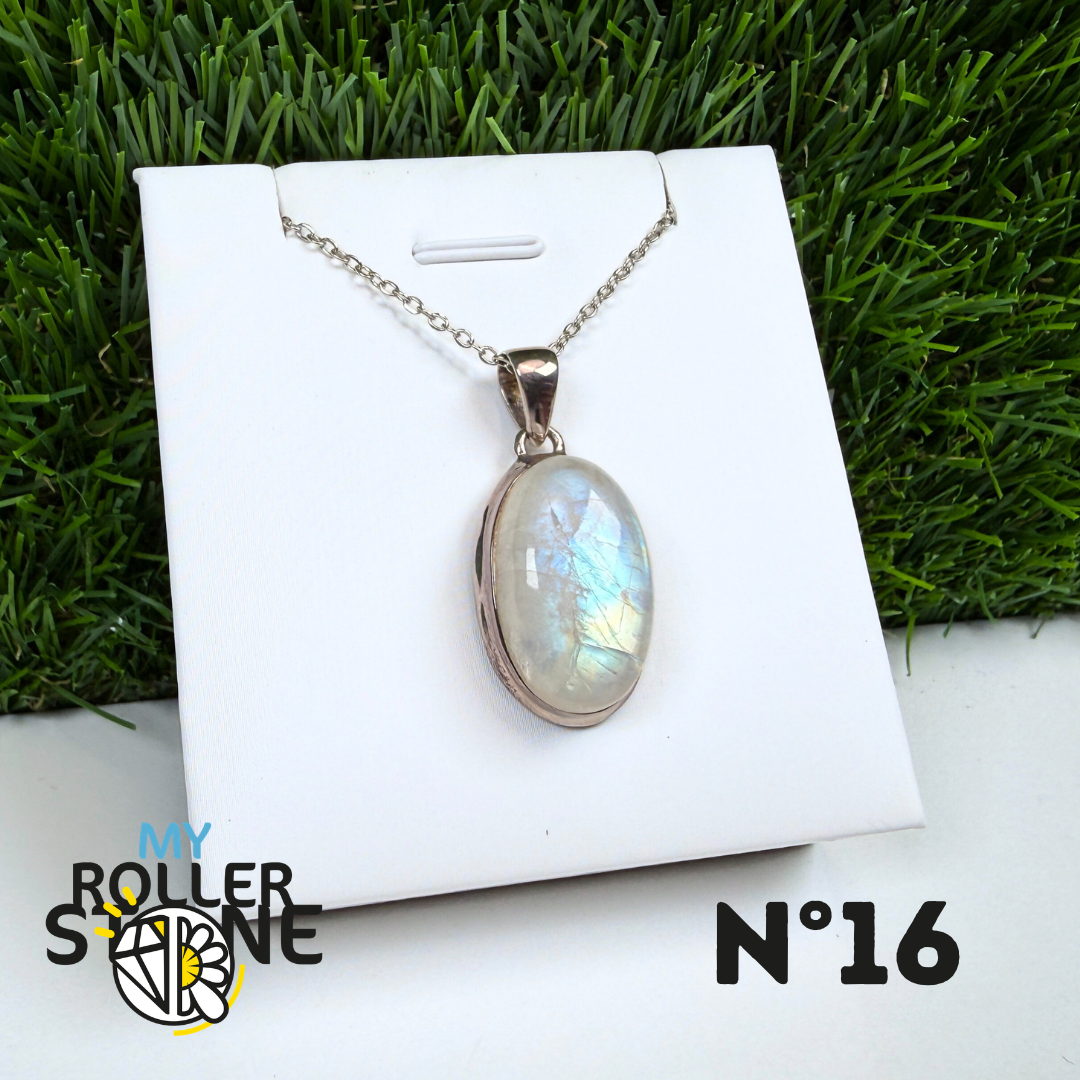 Pendentif Pierre de Lune Argent #16