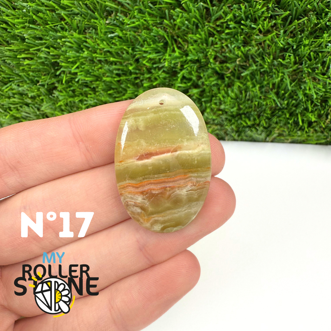 Pendentif Calcite Verte 5A Percé