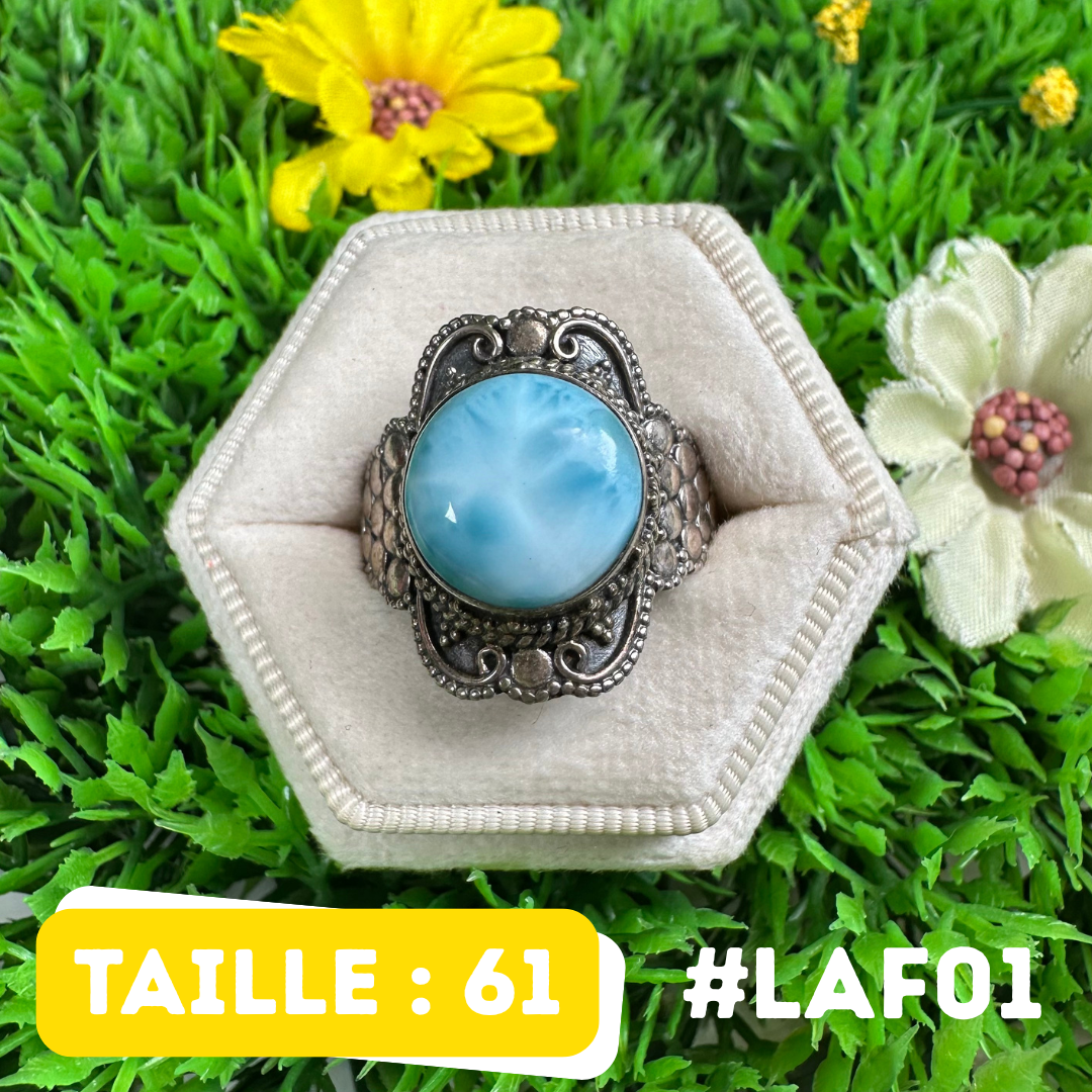 Bague Argent 925 Larimar #LAF01