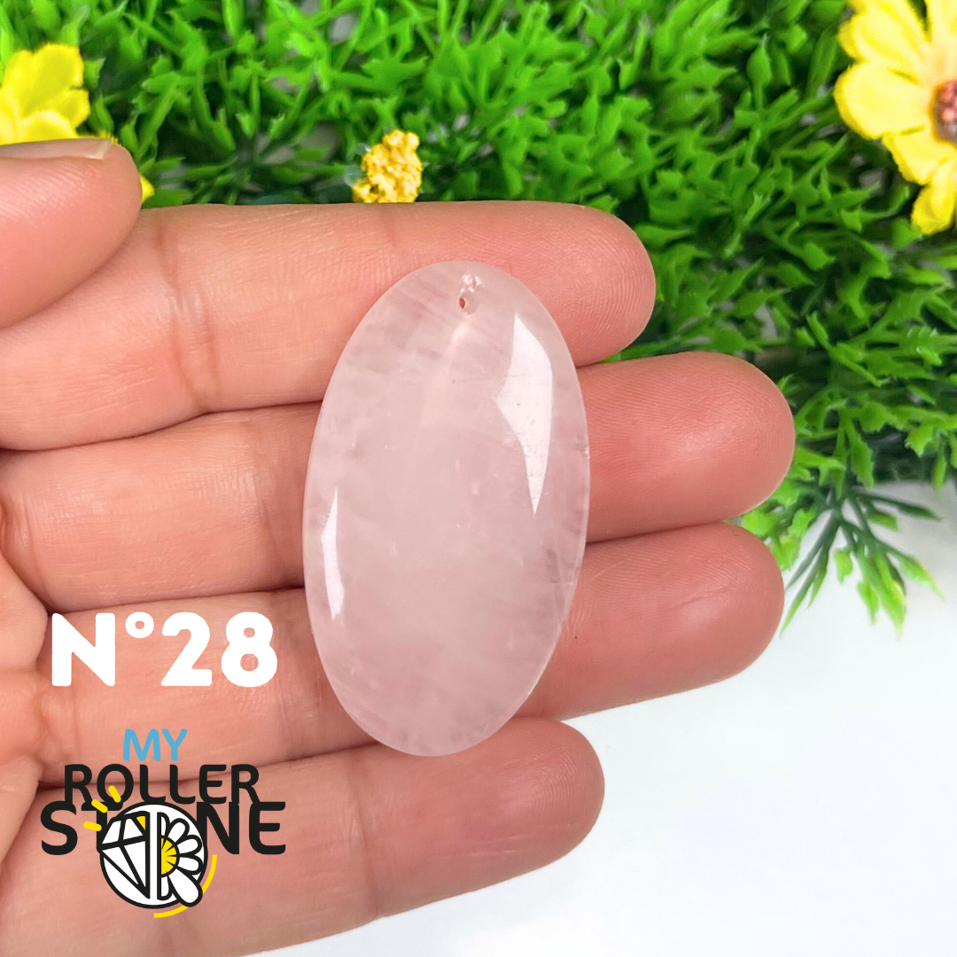 Pendentif Quartz rose percé