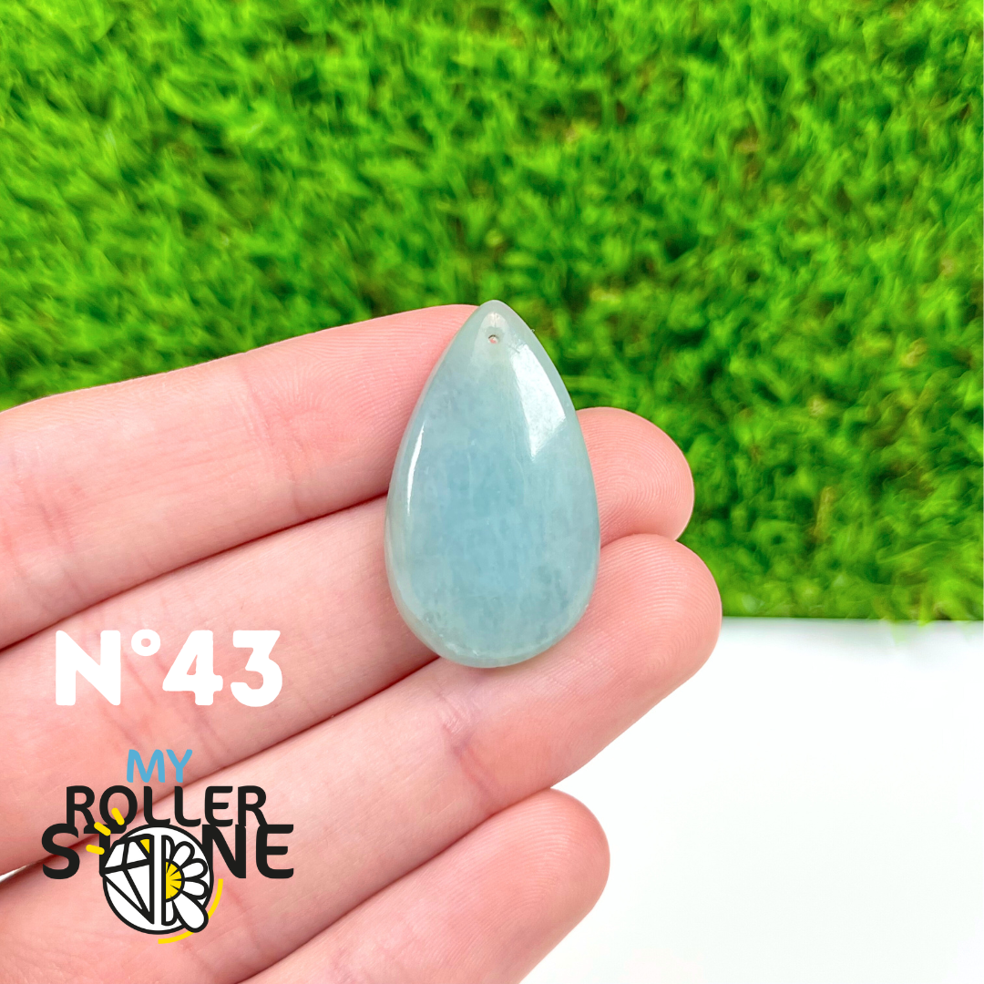 Pendentif Percé Aigue marine 5A