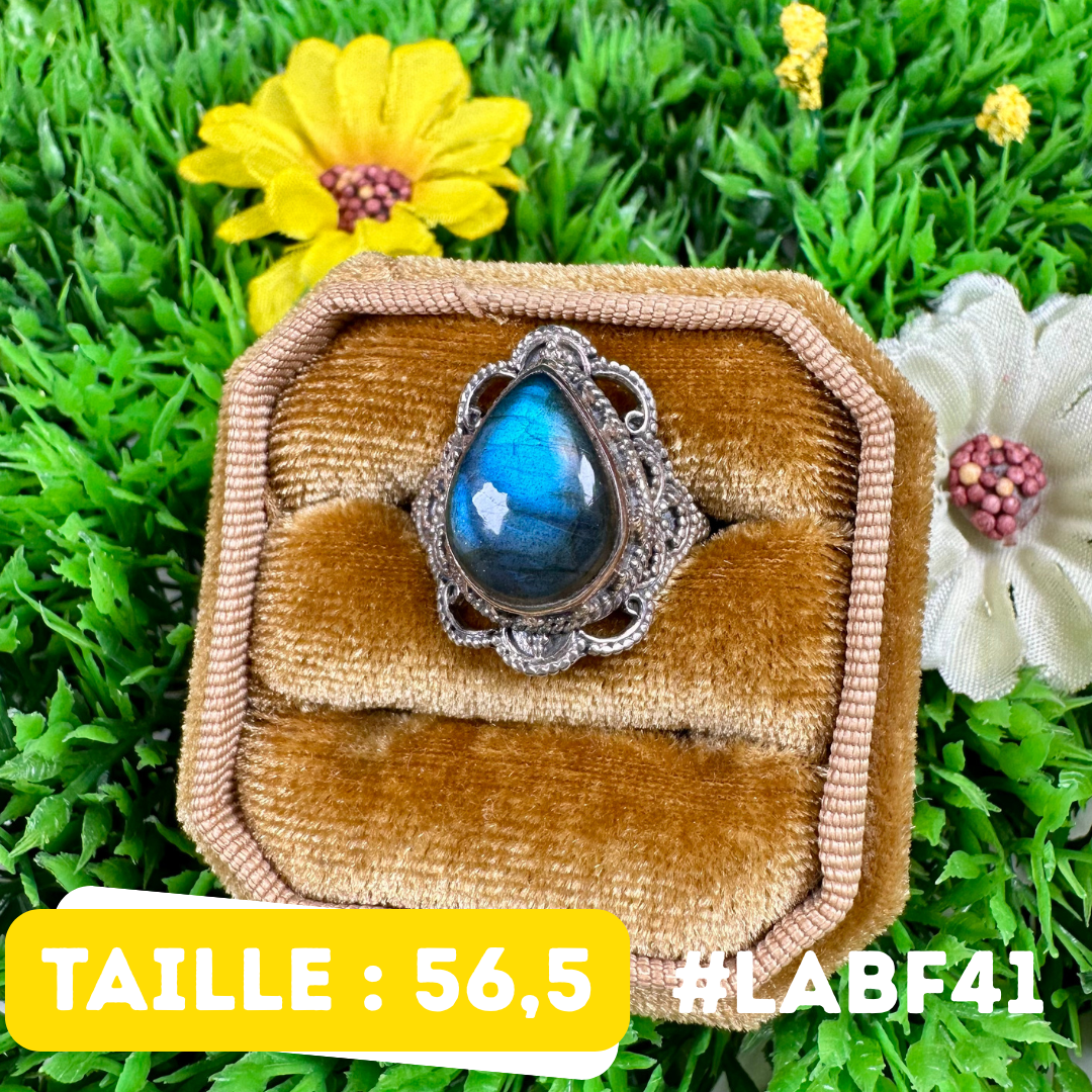 Bague Labradorite Bluefire #LABF41