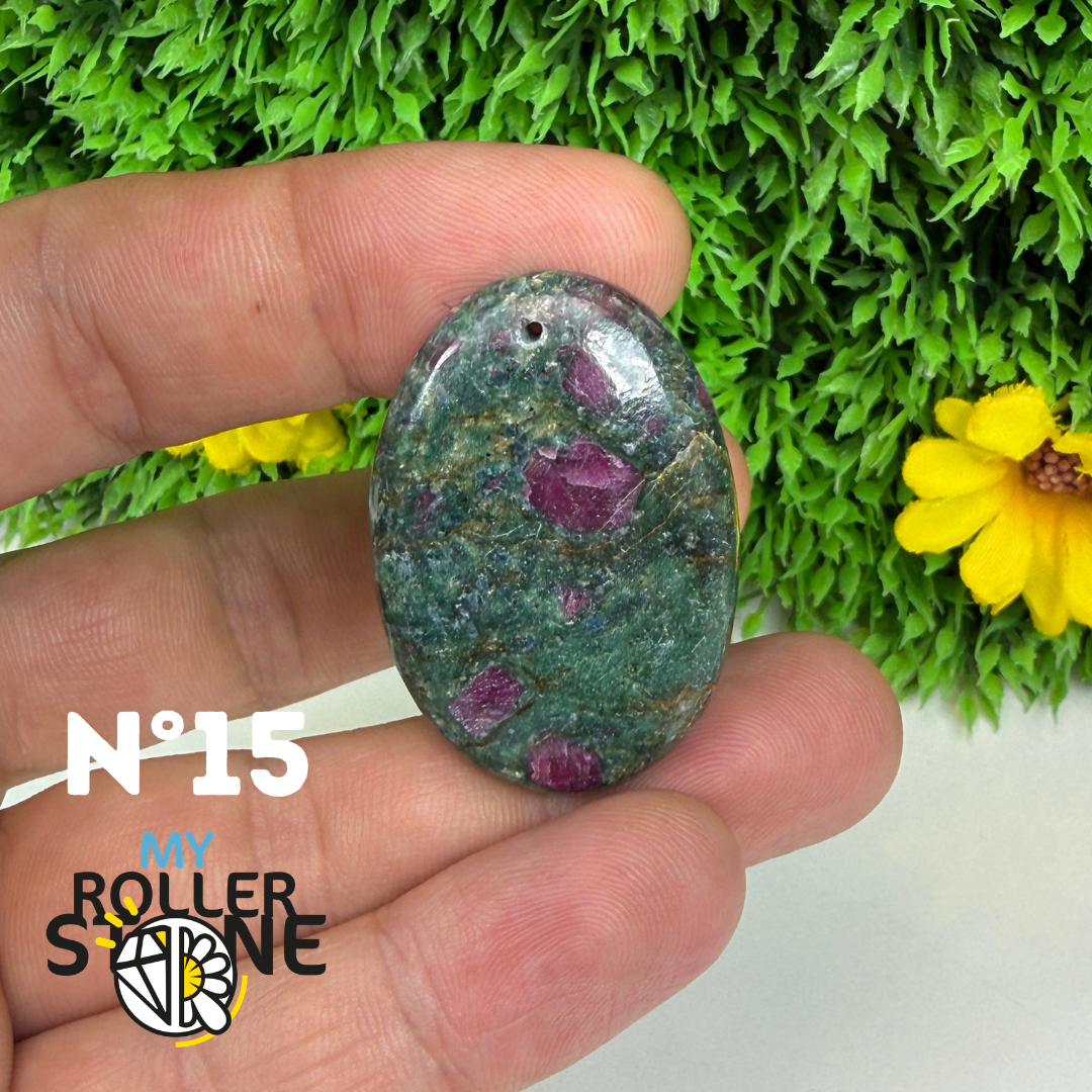 Pendentif percé Ruby Fushiste 5A