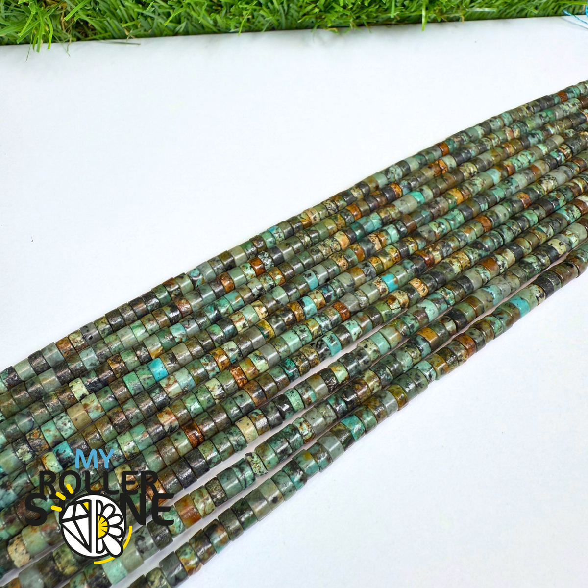 Perle Heishi Turquoise Africaine