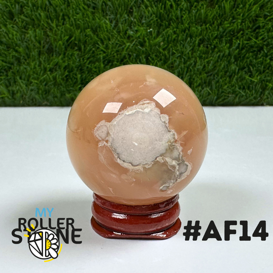 Sphère Agate Fleur