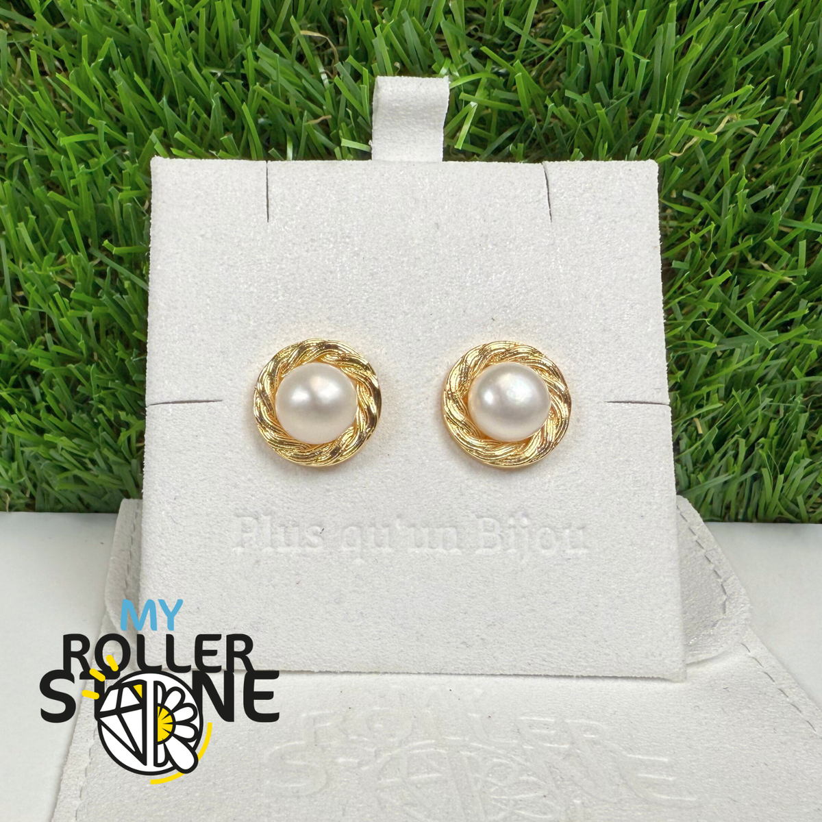 Boucles d'oreilles à tige vintage torsadées 10 mm S925