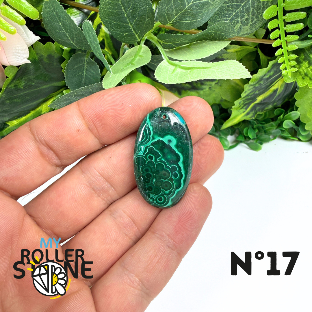 Pendentif Malachite Percé 5A