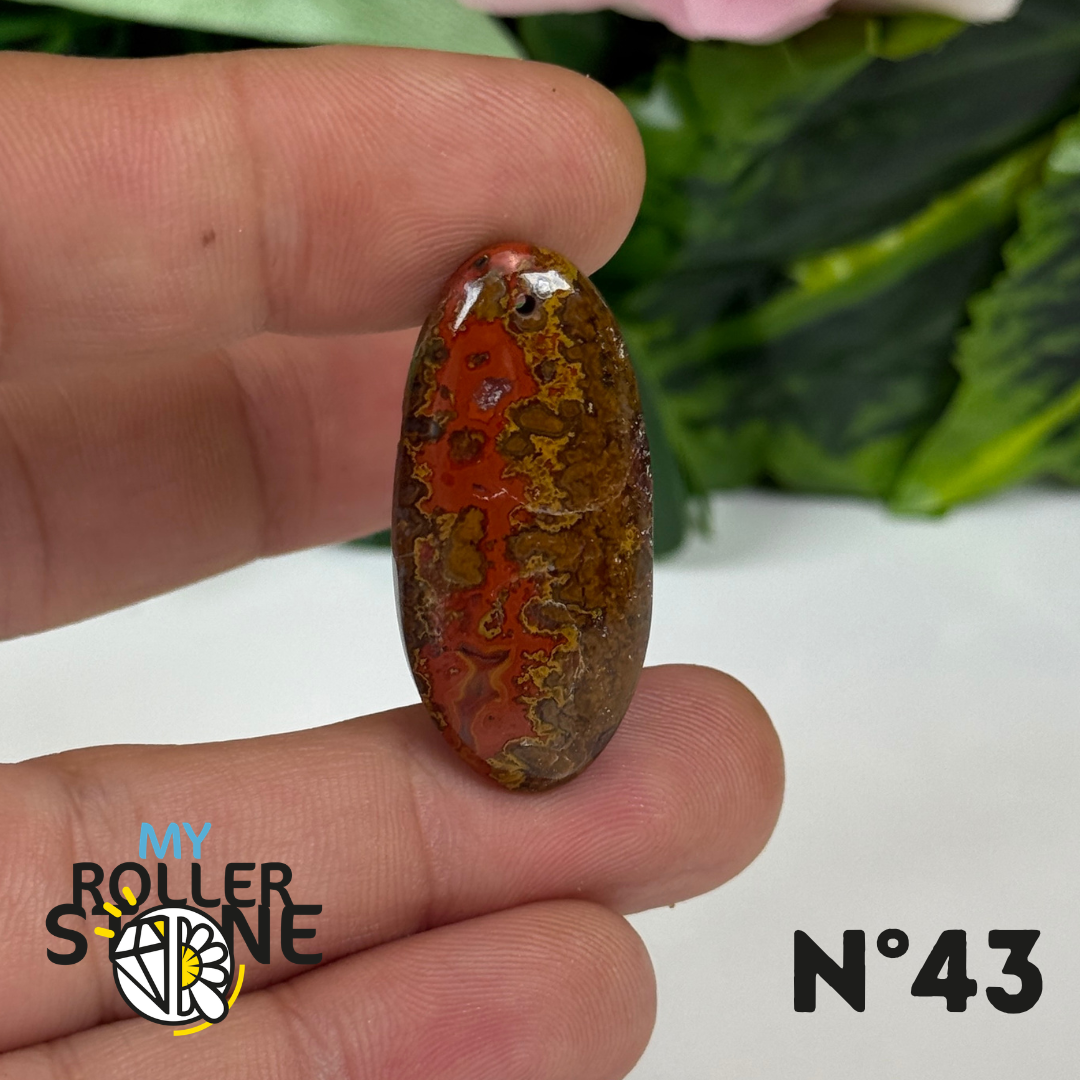 Pendentif Agate Marocaine 5A percé