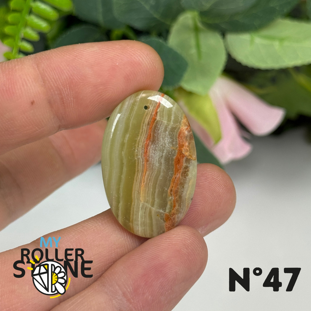 Pendentif Calcite Verte 5A Percé