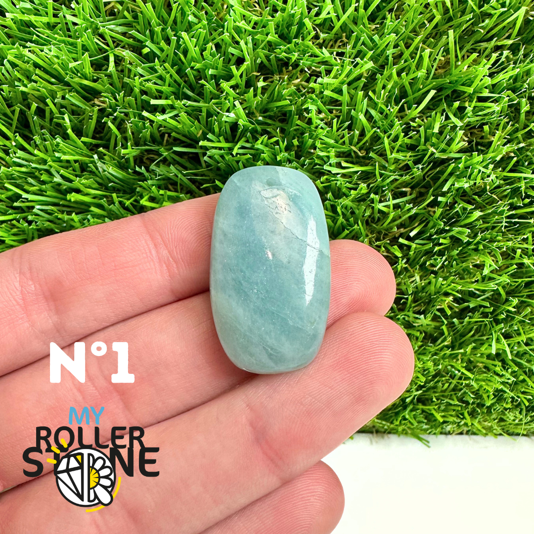 Pendentif Percé Aigue marine 5A